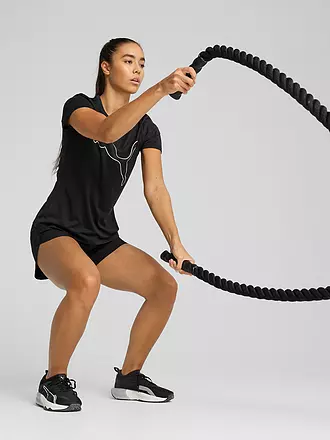 PUMA | Damen Fitnessshirt Essential Heather Logo | 